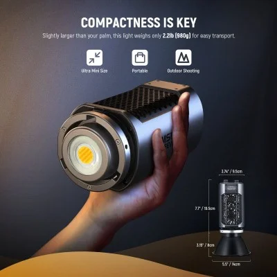 Neewer MS150B MINIBI-COLOR LED VIDEO LIGHT UK _ black